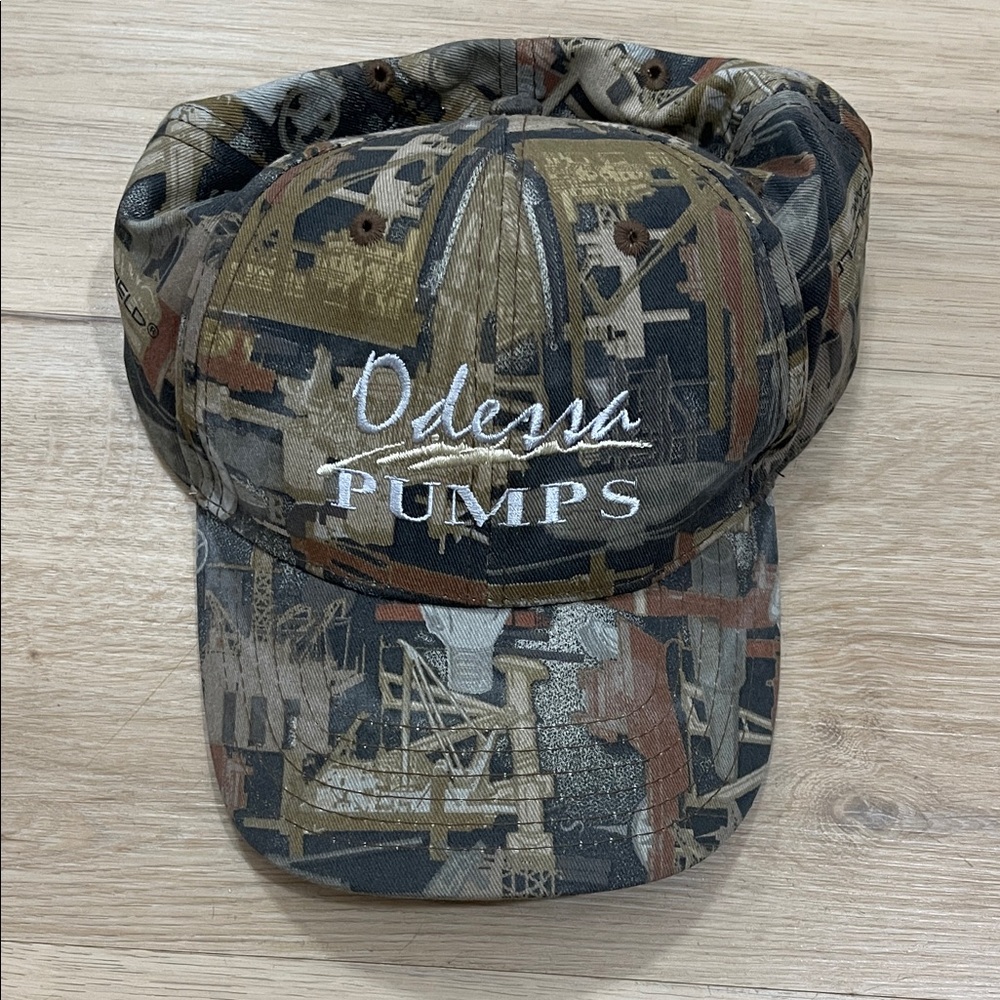 Oilfield Camo Brown and Green Camouflage Hat